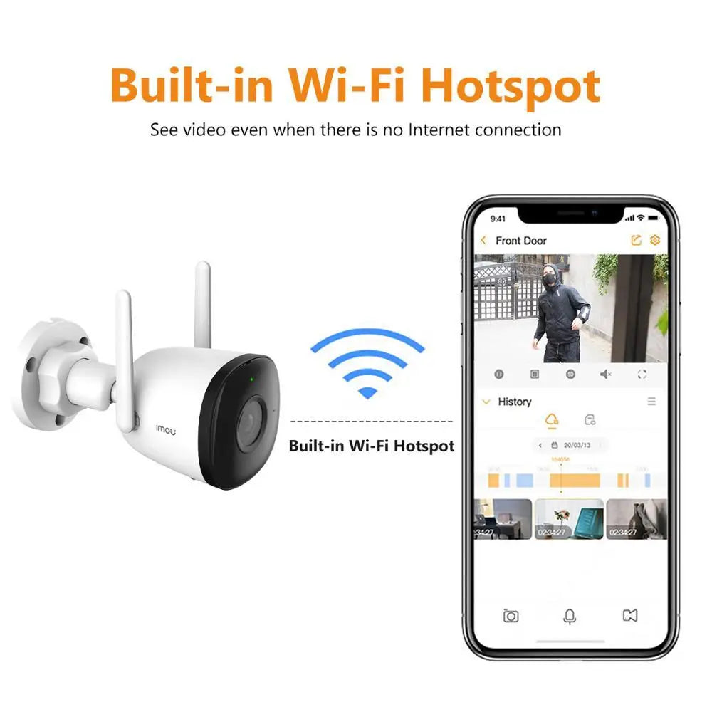 IMOU Outdoor Bullet 2C 4MP Wifi Camera Weatherproof AI Human Detection Outdoor Surveillance ip Camera