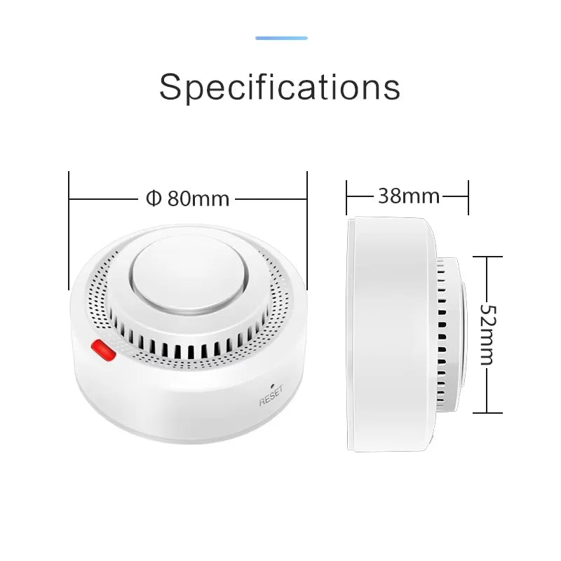 Tuya Smart WiFi Smoke Sensor Fire Protection Smoke Detector 85dB Sound Security System Firefighters  Smartlife APP Control