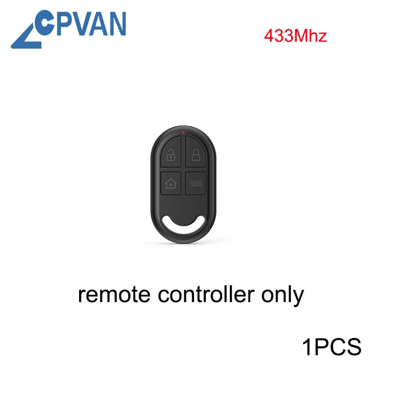 CPVAN Motion Detector for Home Burglary Security Protection Wireless Motion Sensor with Door Sensor Alarm and Remote Control