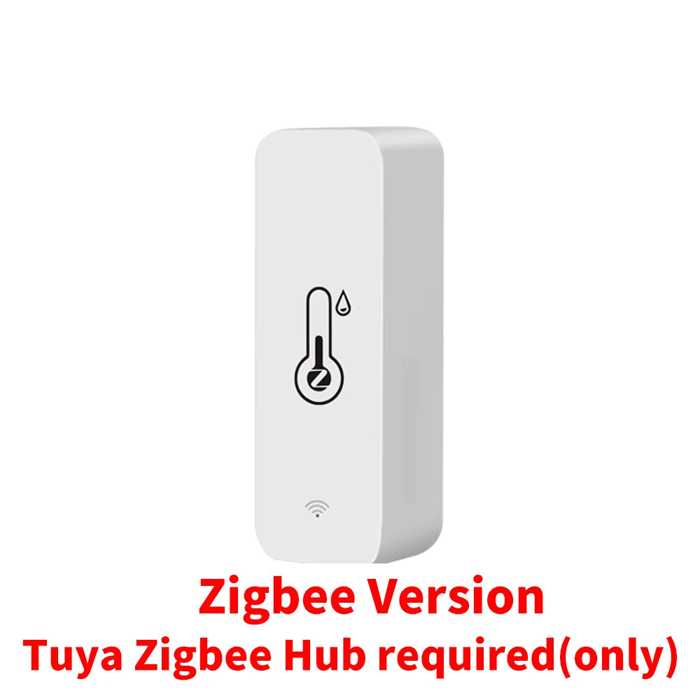 Tuya Zigbee WiFi Temperature And Humidity Sensor APP Remote Monitor For Smart Home var SmartLife WorkWith Alexa Google Assistant