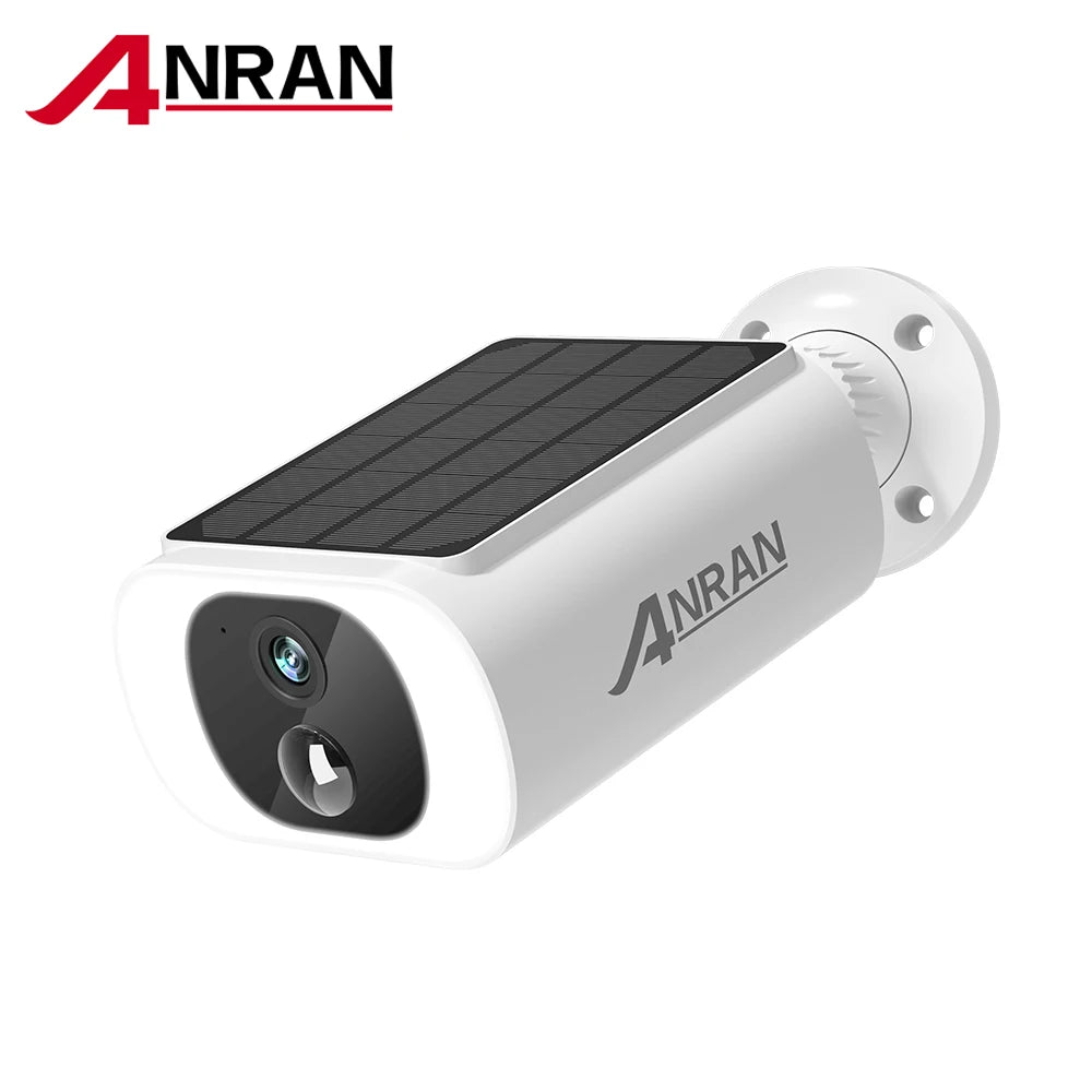 ANRAN 2K Solar Security Camera 3MP Outdoor Wireless 2.4G WIFI Camera Battery Camera Floodlight Color Night Vision Can't Add NVR