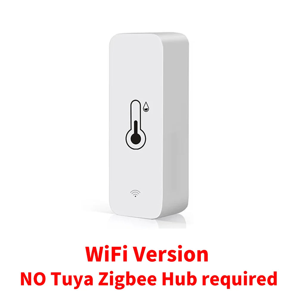 Tuya Zigbee WiFi Temperature And Humidity Sensor APP Remote Monitor For Smart Home var SmartLife WorkWith Alexa Google Assistant