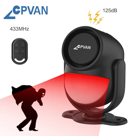 CPVAN Motion Detector for Home Burglary Security Protection Wireless Motion Sensor with Door Sensor Alarm and Remote Control